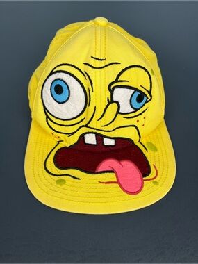 SpongeBob Squarepants sick face snapback hat